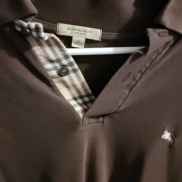 Burberry Other - Burberry men's Large cotton Polo Brown